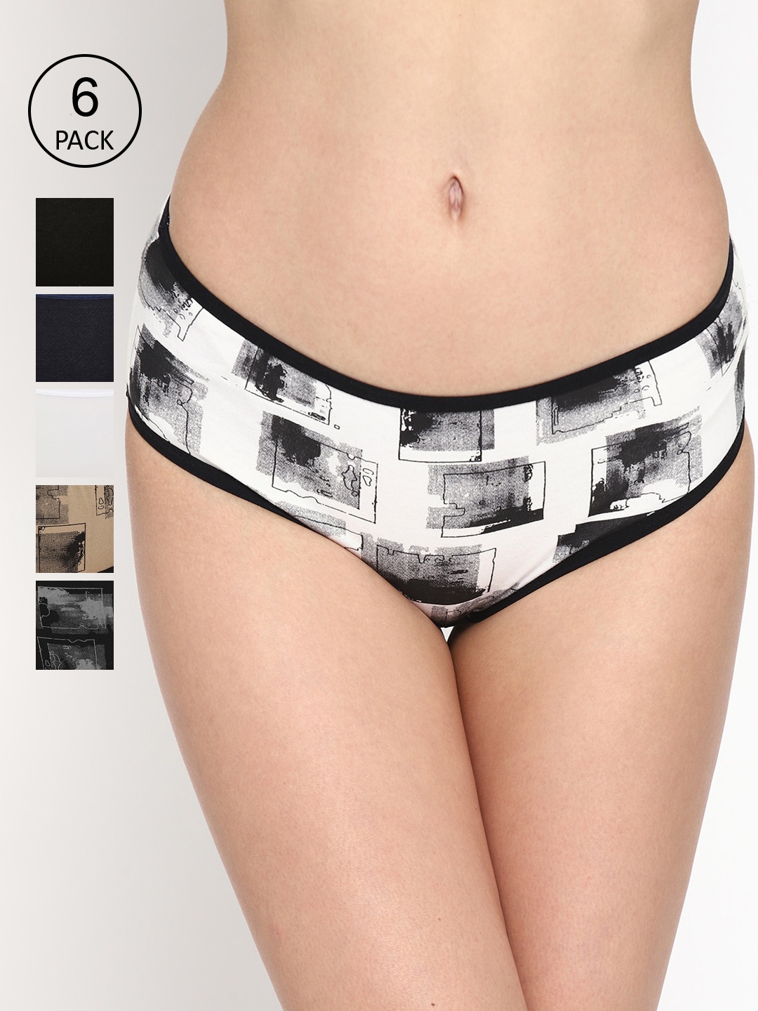 

Skidlers Women Pack Of 6 Assorted Bikini Briefs BRIEF-95