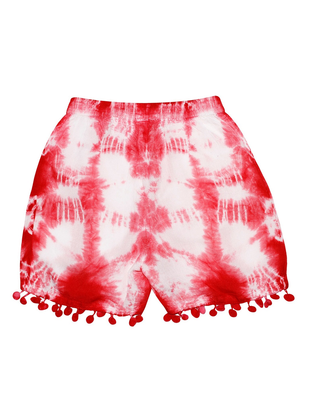 

KiddoPanti Girls Coral Washed Regular Fit Regular Shorts