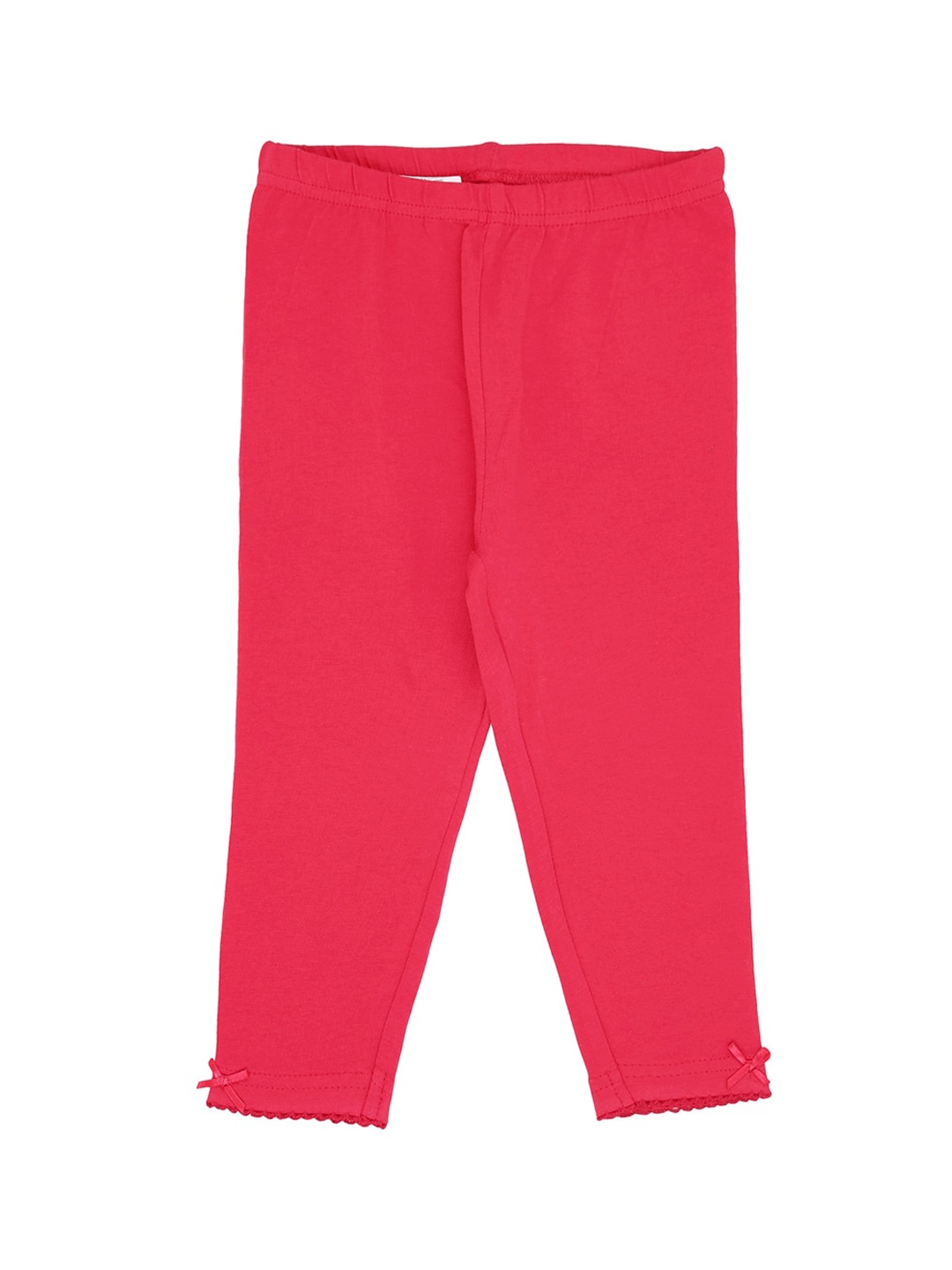 

Pantaloons Baby Infants Girls Fuchsia Pink Solid Ankle-Length Leggings