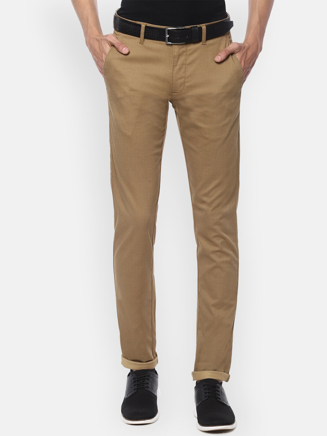 

Louis Philippe Sport Men Khaki Slim Fit Solid Regular Trousers