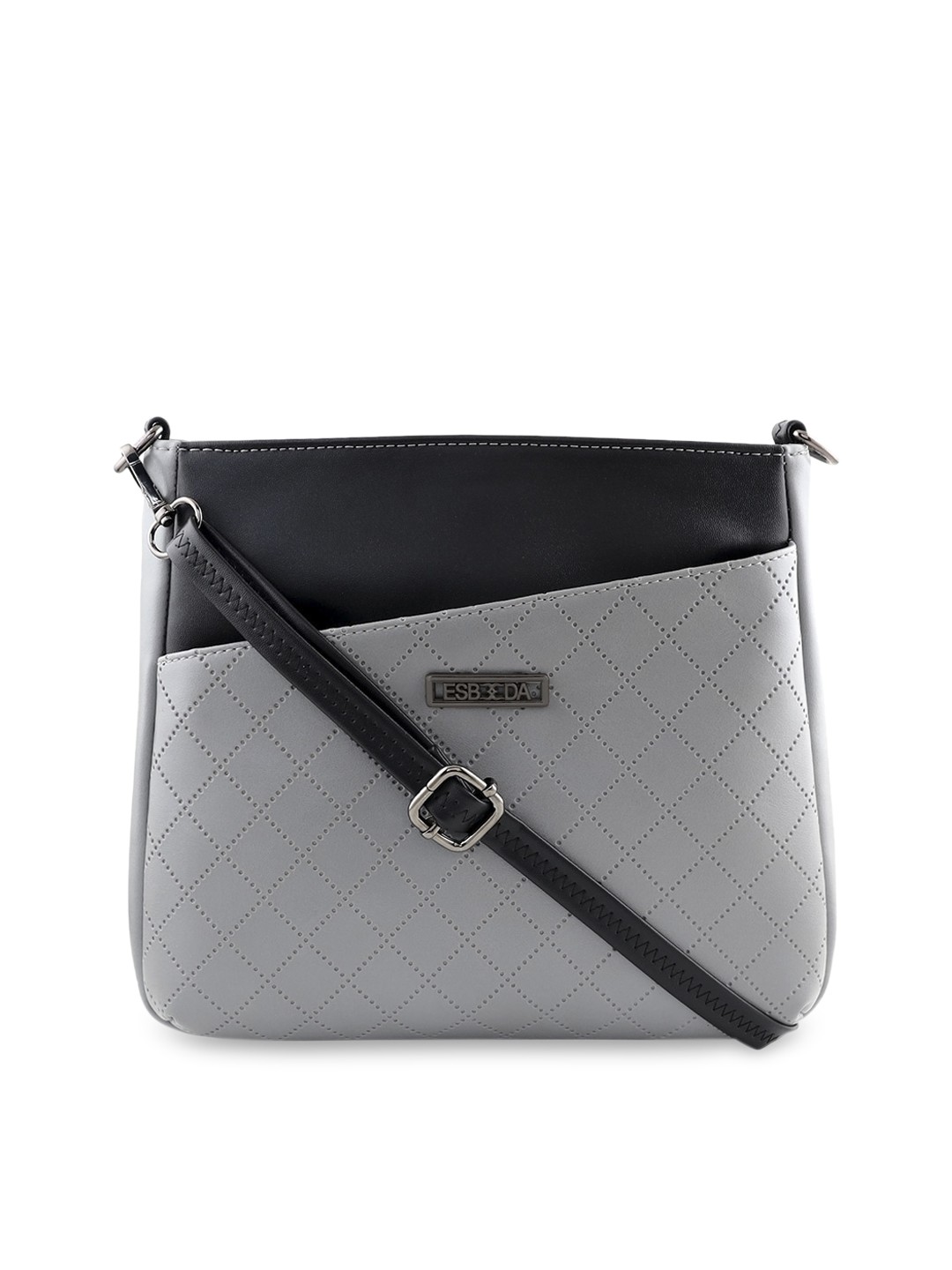 

ESBEDA Grey Textured Sling Bag