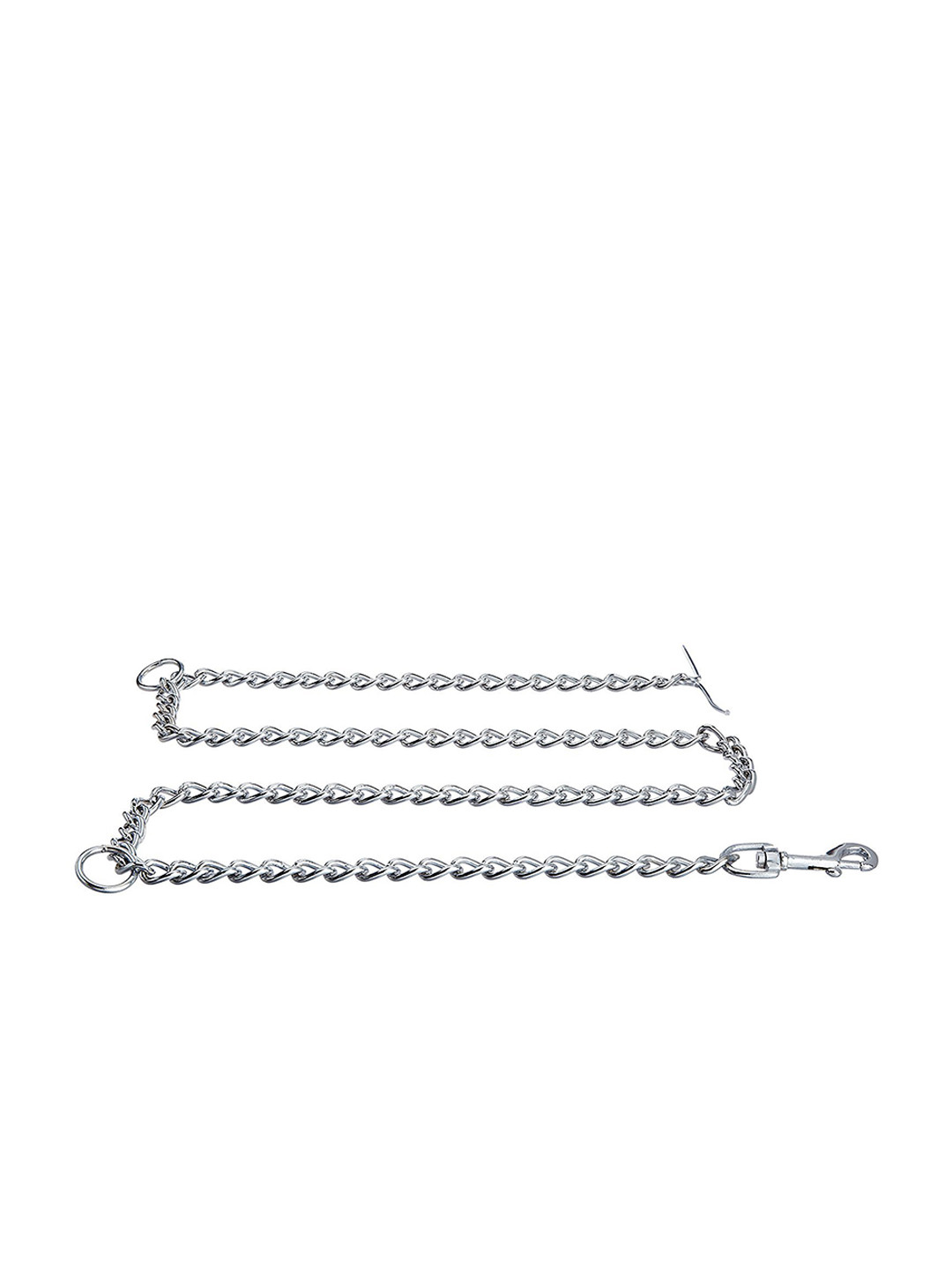

PETS EMPIRE Silver-Toned Dog Chain with Brass Hook