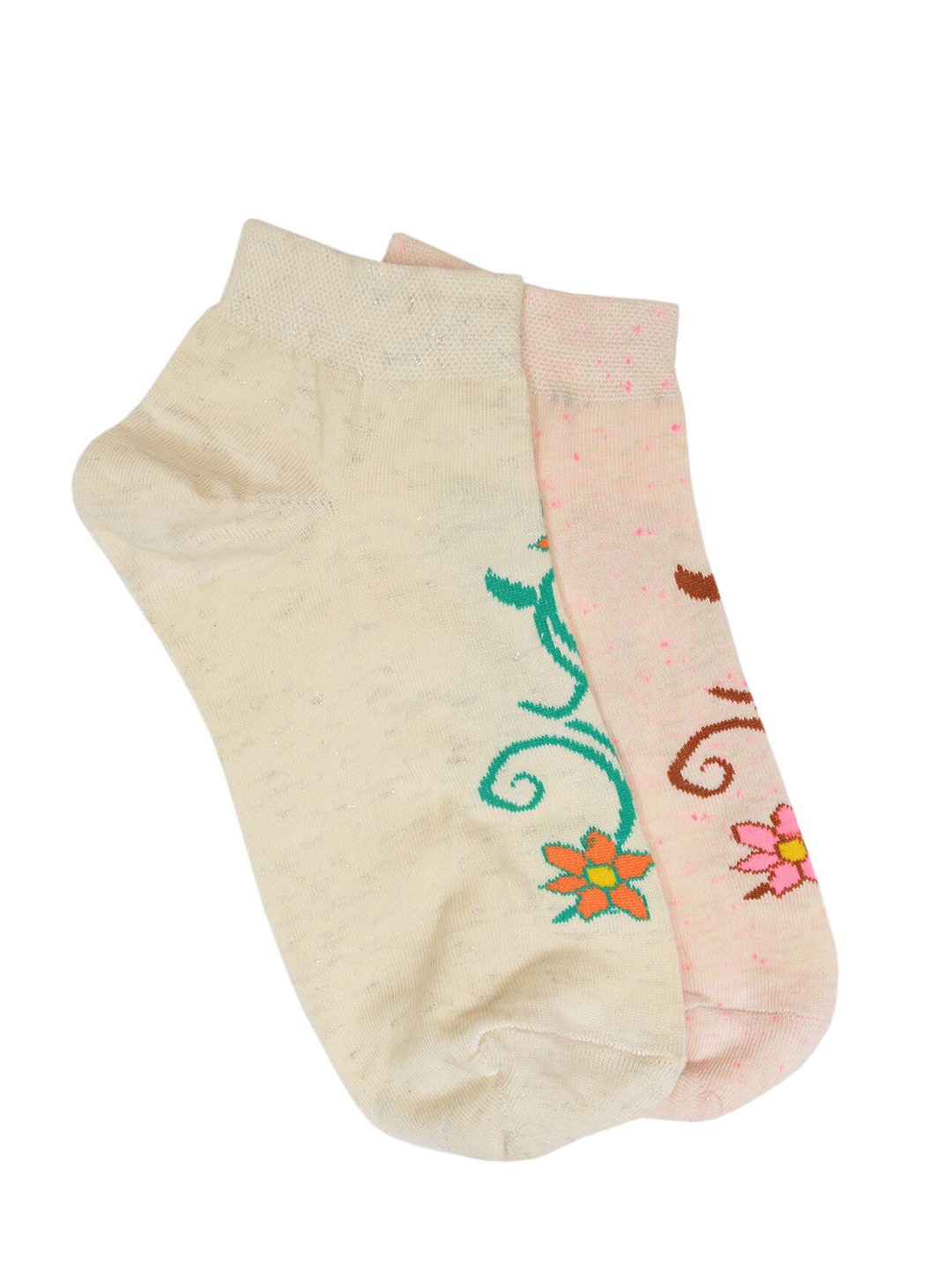 

MARC Women Pack Of 2 Assorted Ankle-Length Socks