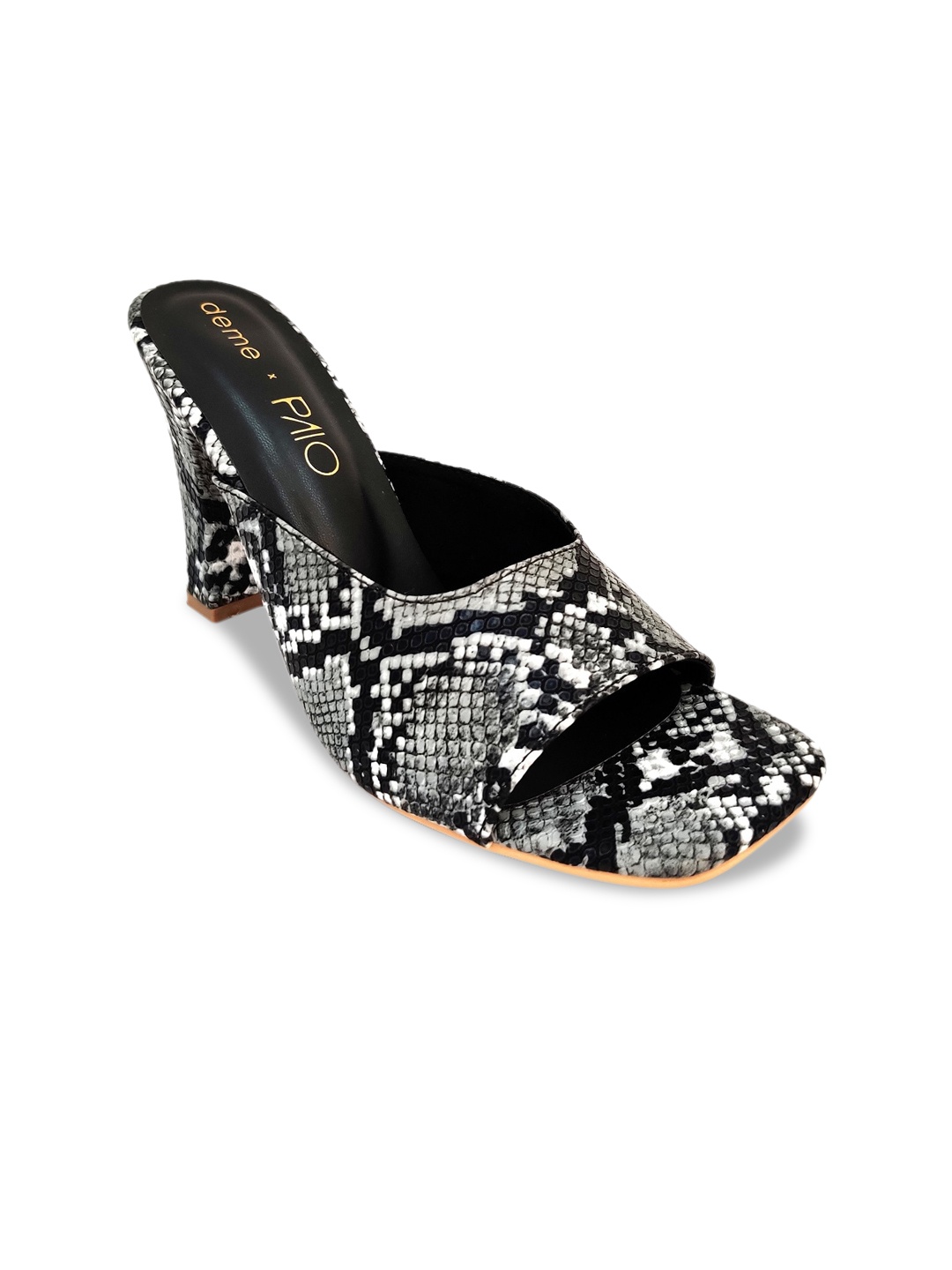 

PAIO Women Black Printed Mules
