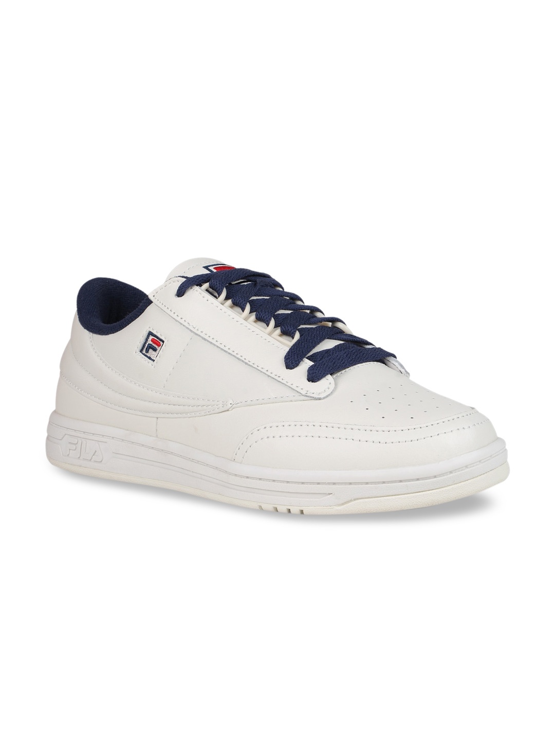 

FILA Men White Solid Leather Tennis 88 Sneakers