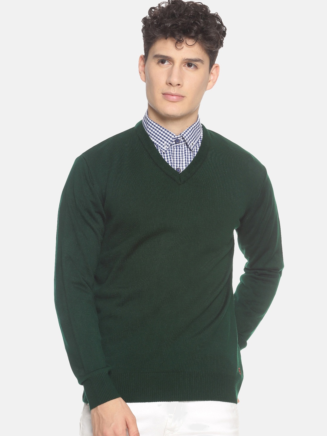 

513 Men Green Solid