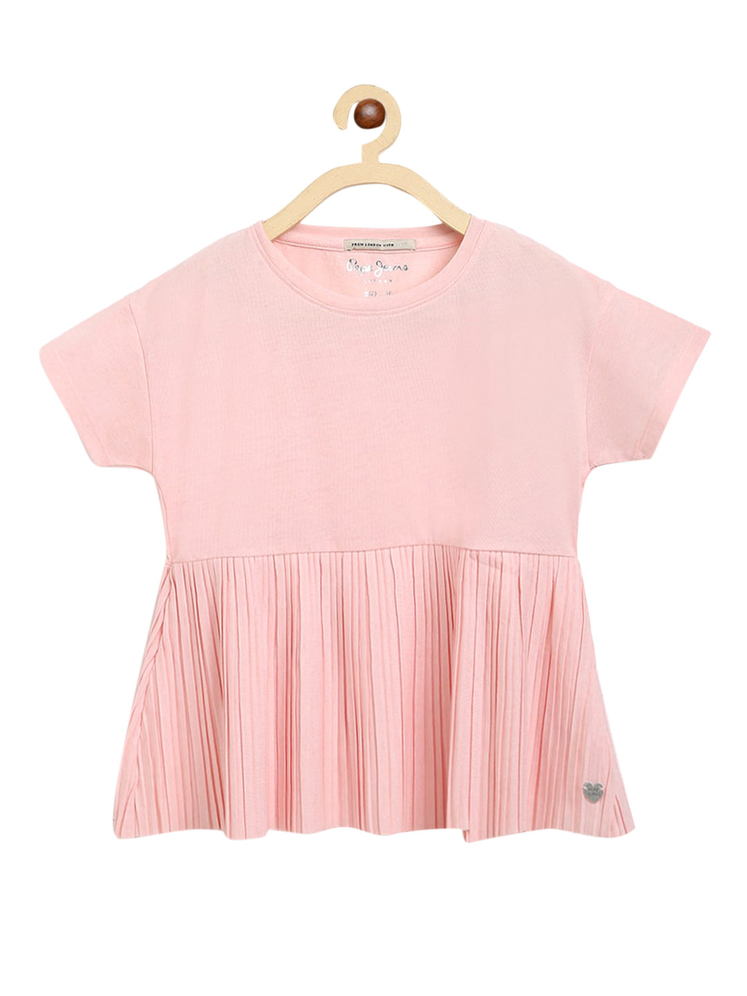 

Pepe Jeans Girls Pink Solid Peplum Top