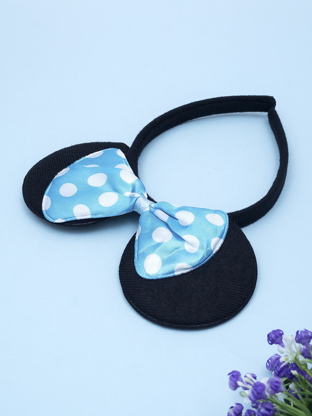 

Golden Peacock Girls Navy Blue Micky Mouse Ears Bow Hairband