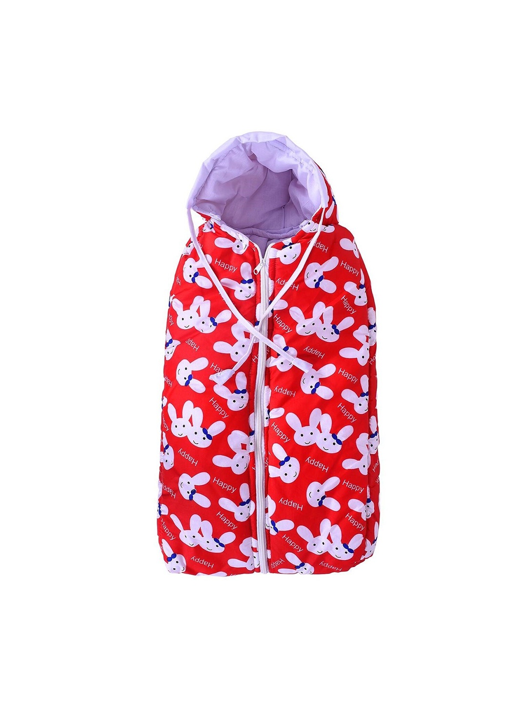 

Moms Home Infant Kids Red & White Printed Organic Cotton Baby Sustainable Sleeping Bag
