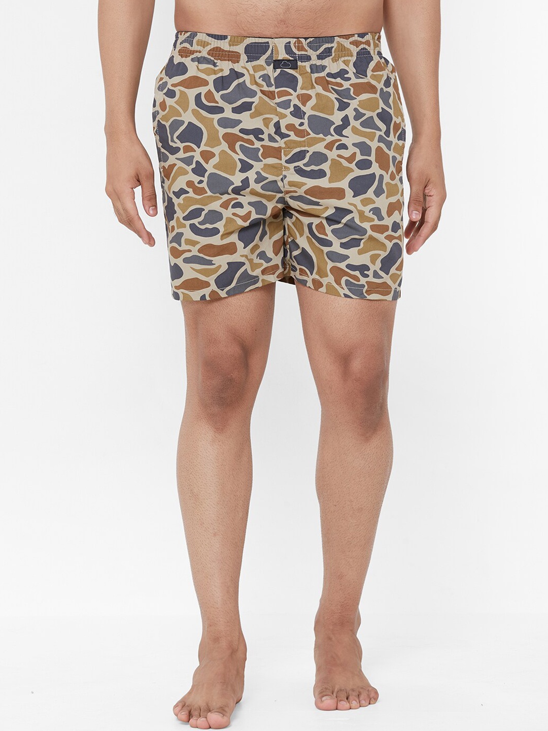 

Sweet Dreams Men Beige & Grey Printed Boxers 8905017681148