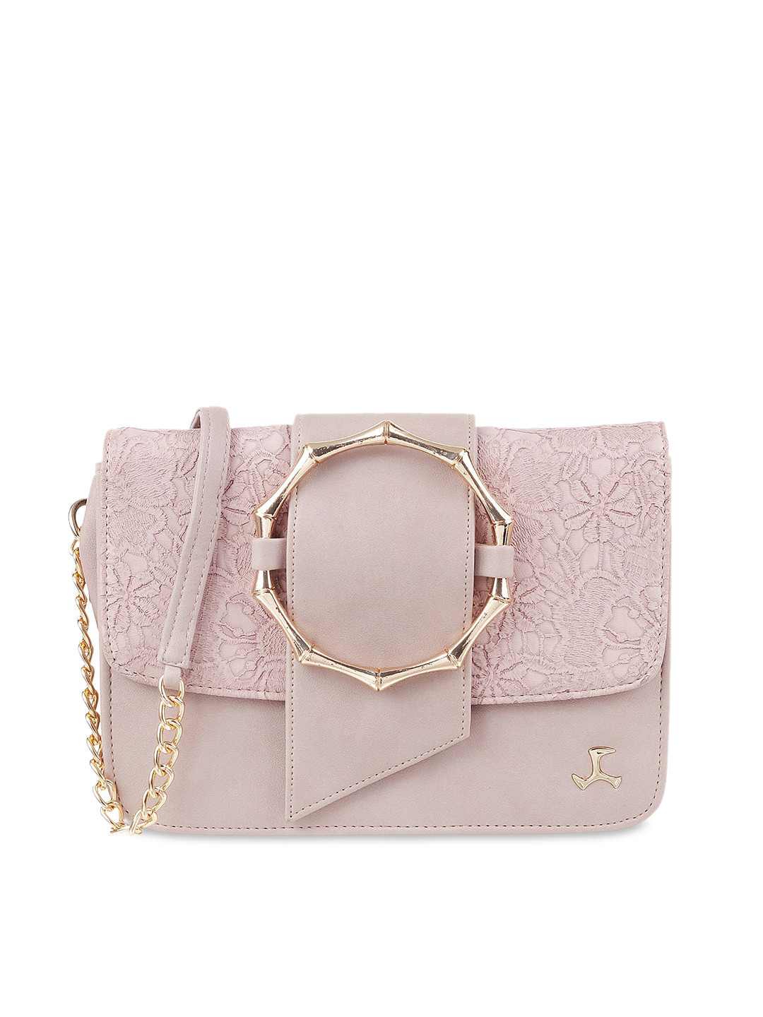 

Mochi Purple Textured Sling Bag