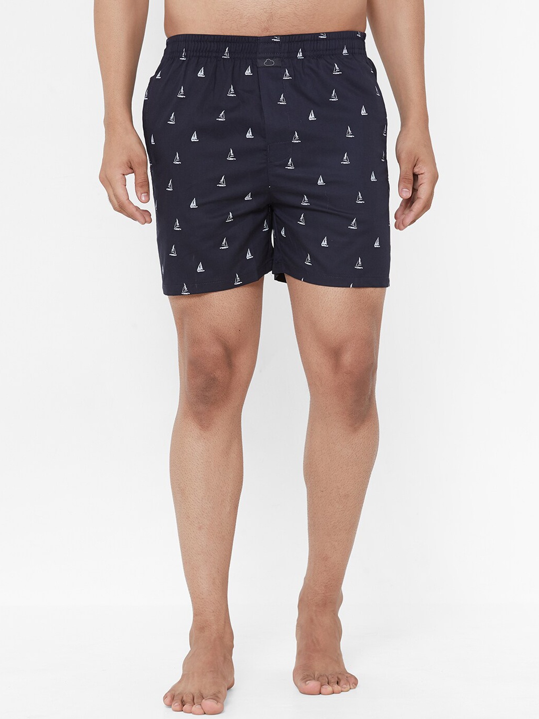 

Sweet Dreams Men Navy Blue & White Printed Boxers 8905017680998