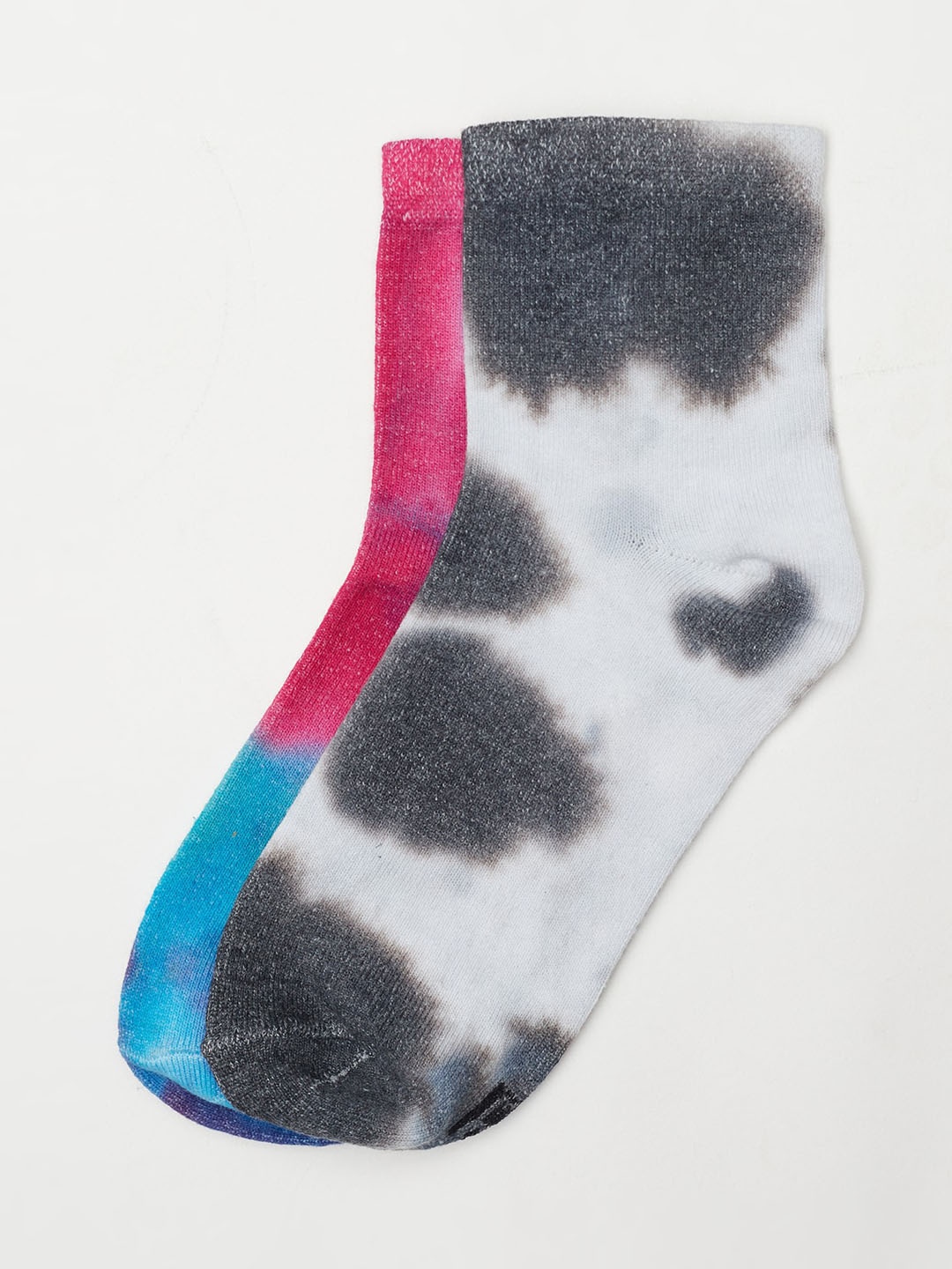 

J Style Women Pack of 2 Assorted Ankle-Length Socks