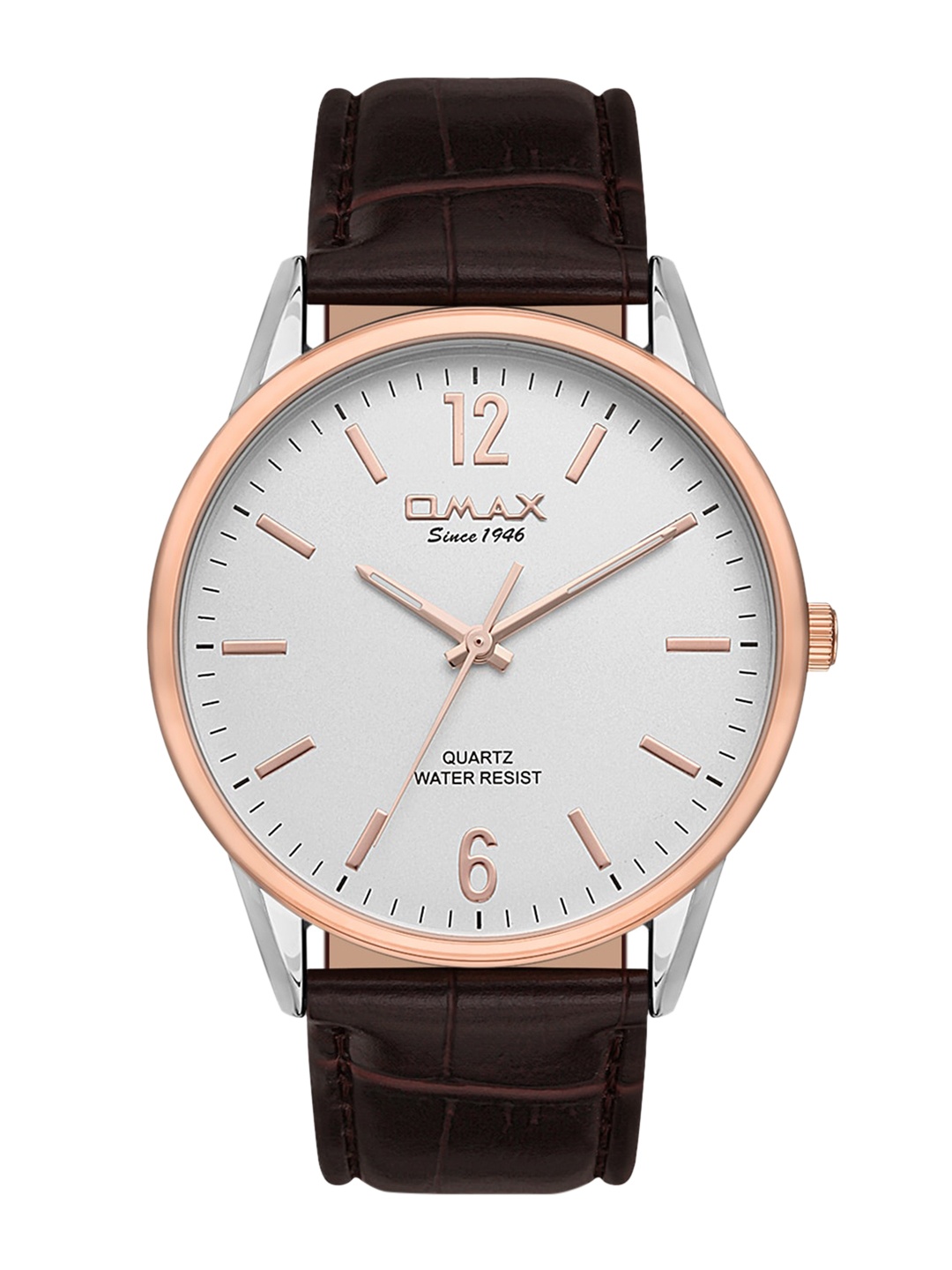 

Omax Men Coffee Brown Analogue Watch