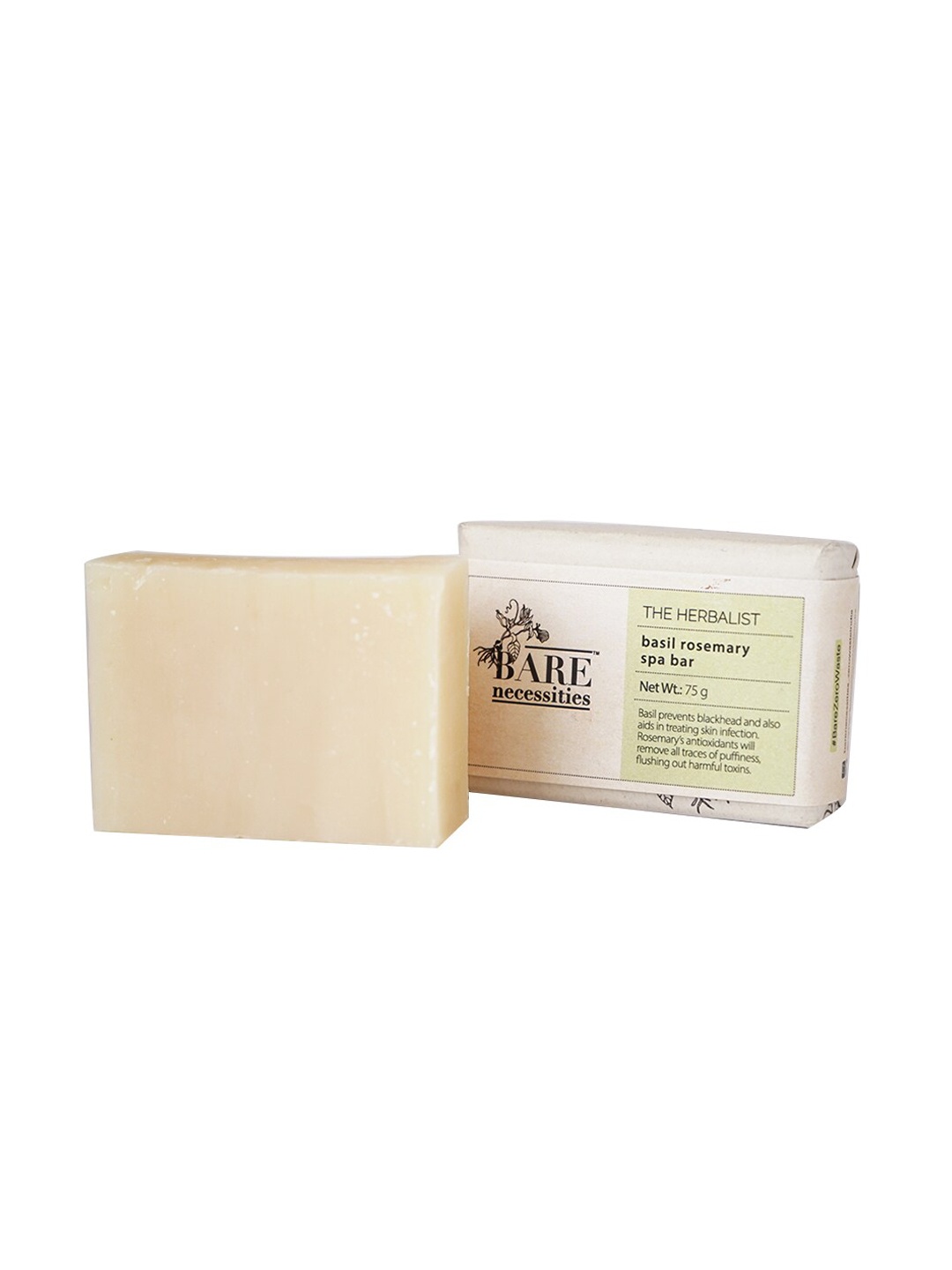 

Bare Necessities Basil Rosemary Spa Bar 75 gm, Green
