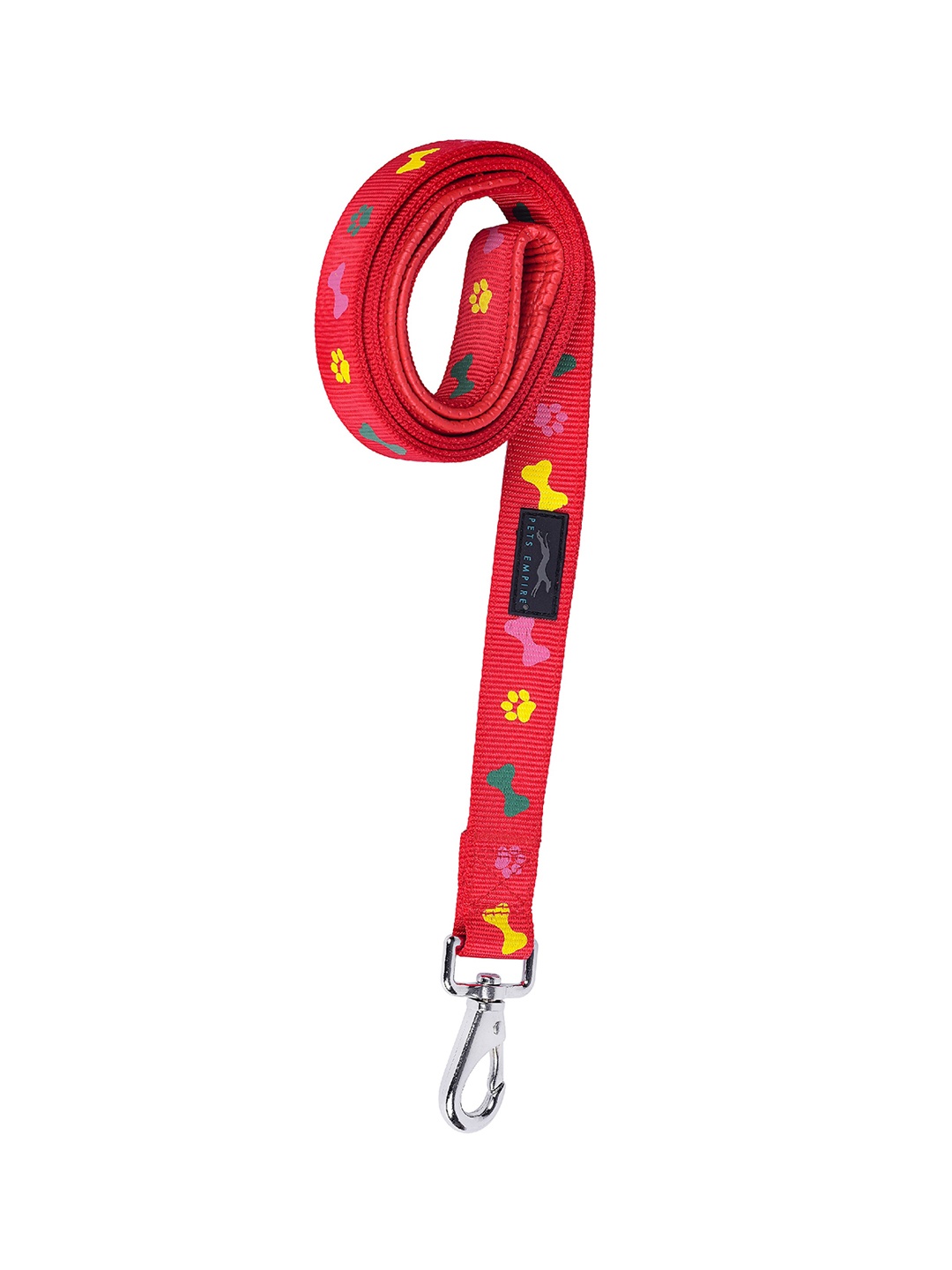

PETS EMPIRE Red & Yellow Printed Nylon Dog Training Lead