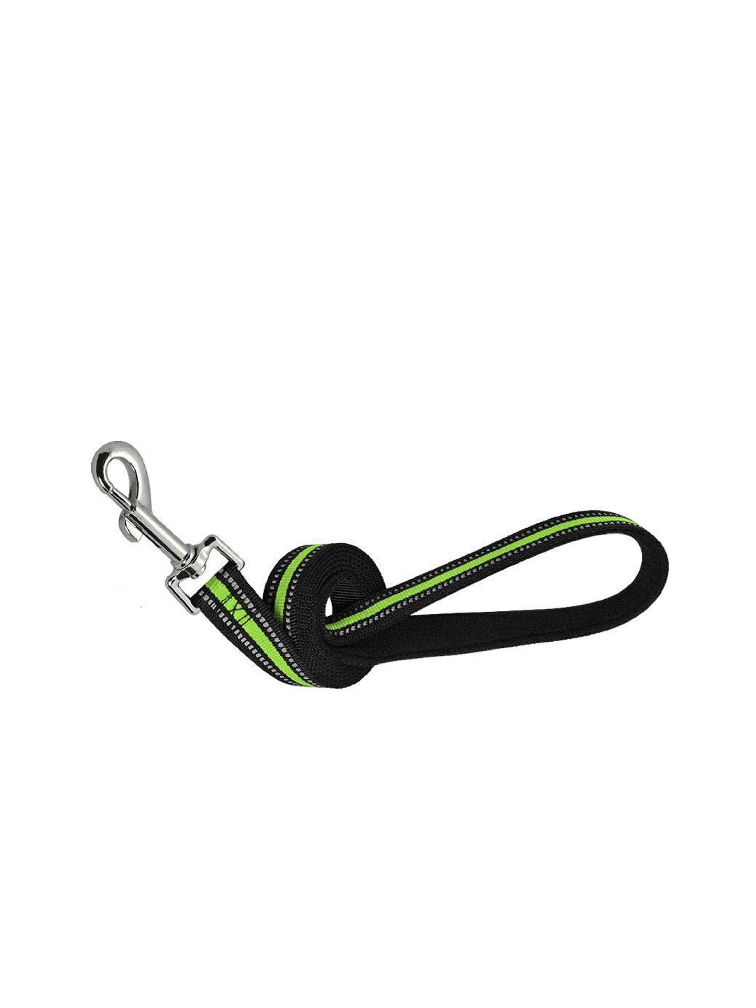 

PETS EMPIRE Fluorescent Green & Black Printed Reflective Training Rope Pet Leash