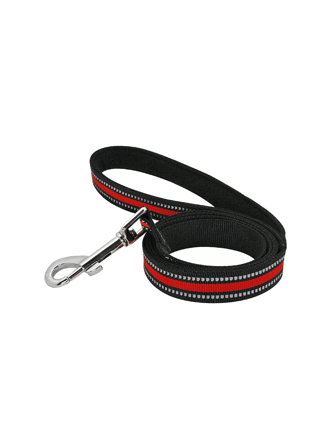 

PETS EMPIRE Red & Black Self-Design Nylon Dog Training Lead