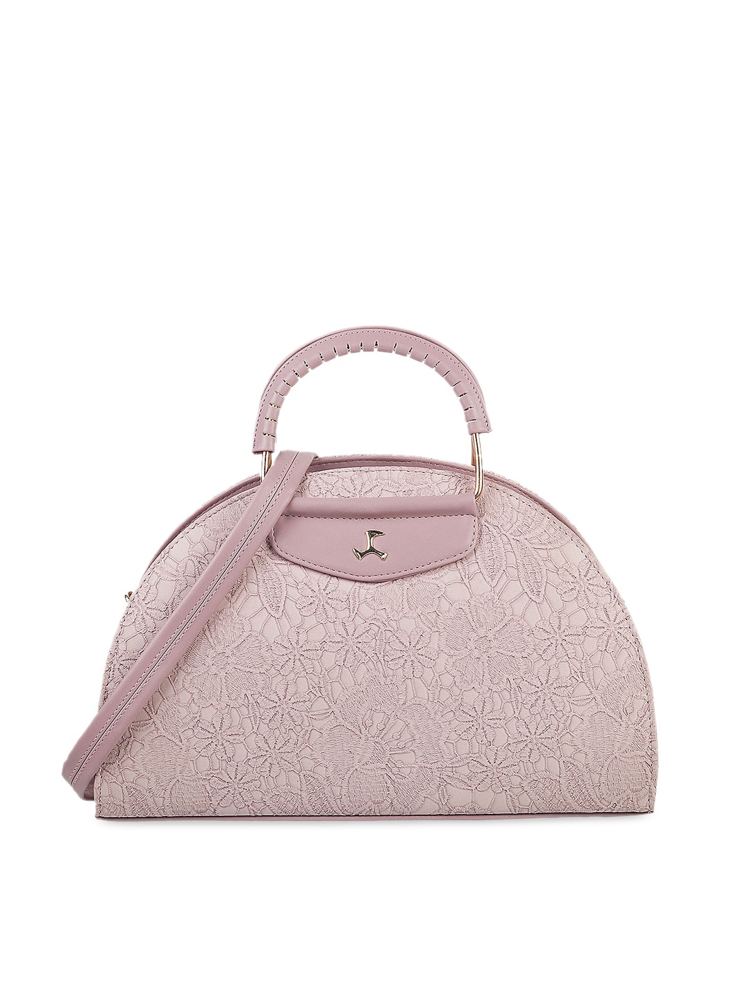 

Mochi Purple Textured Handheld Bag