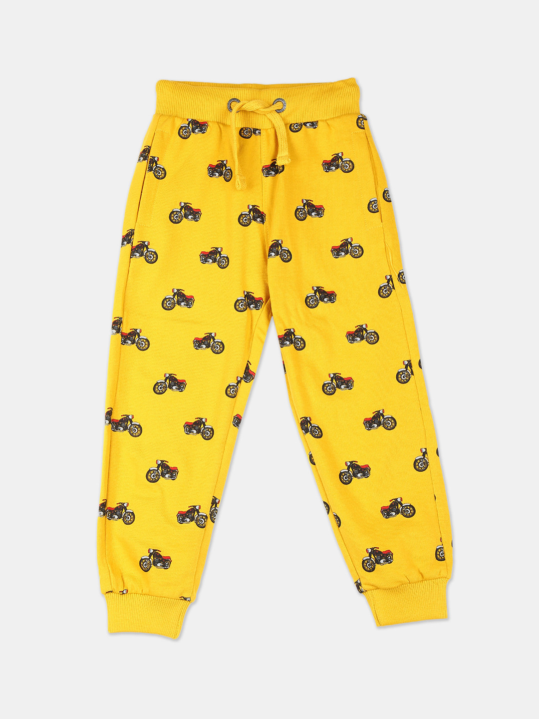 

Cherokee Boys Yellow & Black Printed Joggers