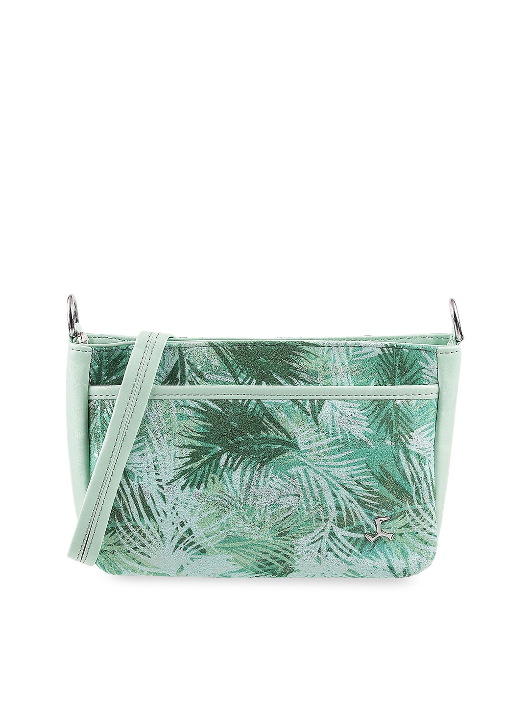 

Mochi Green Self Design Sling Bag