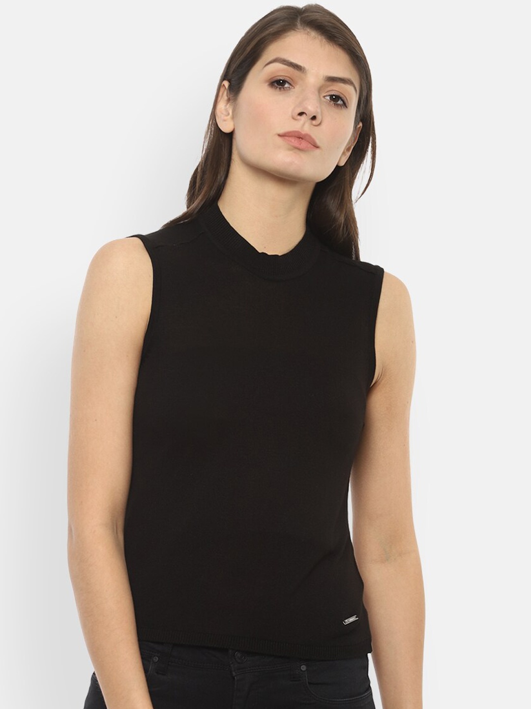 

Van Heusen Woman Black Solid Top
