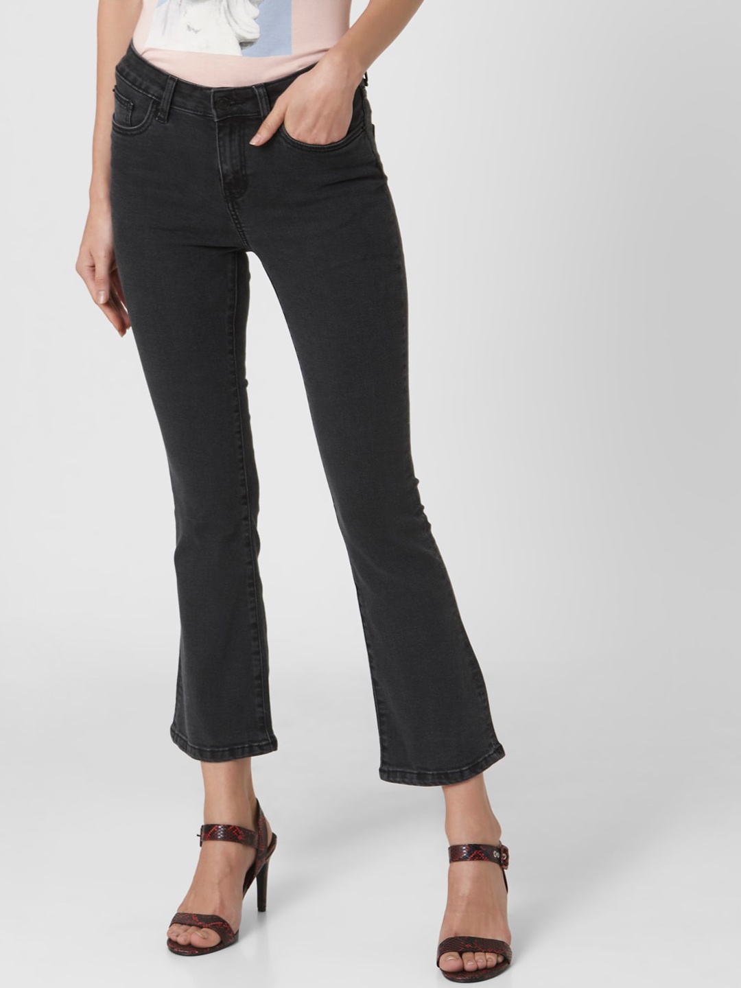 

Vero Moda Women Grey Bootcut Jeans
