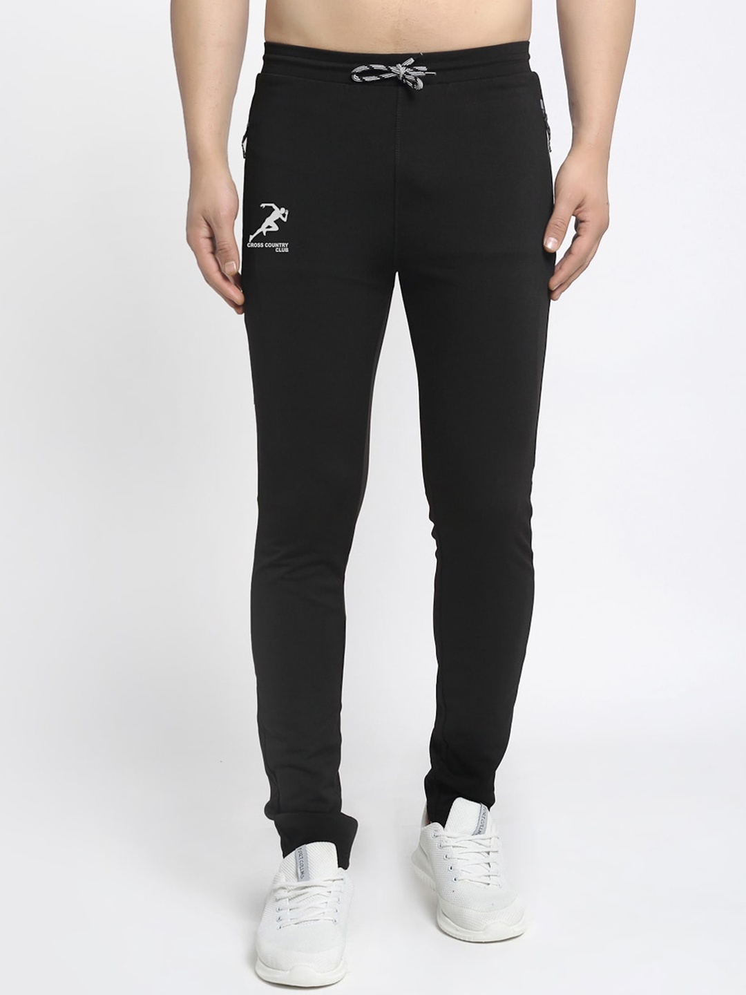 

GRACIT Men Black Solid Slim-Fit Track Pants