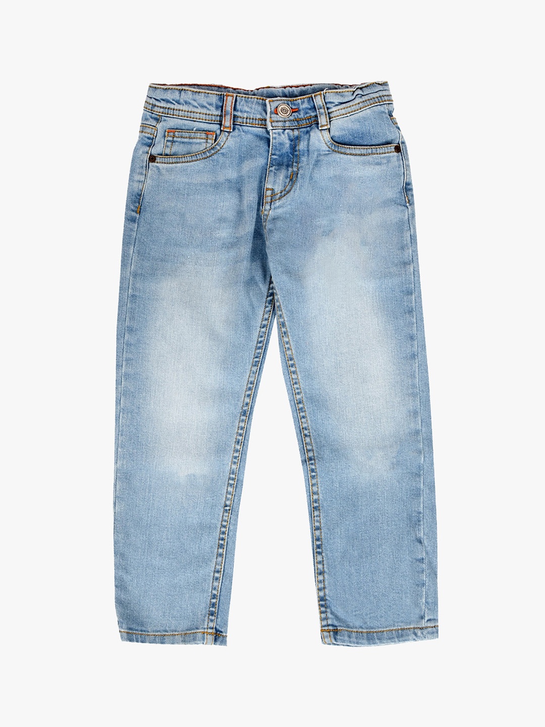 

TALES & STORIES Boys Blue Slim Fit Mid-Rise Clean Look Jeans
