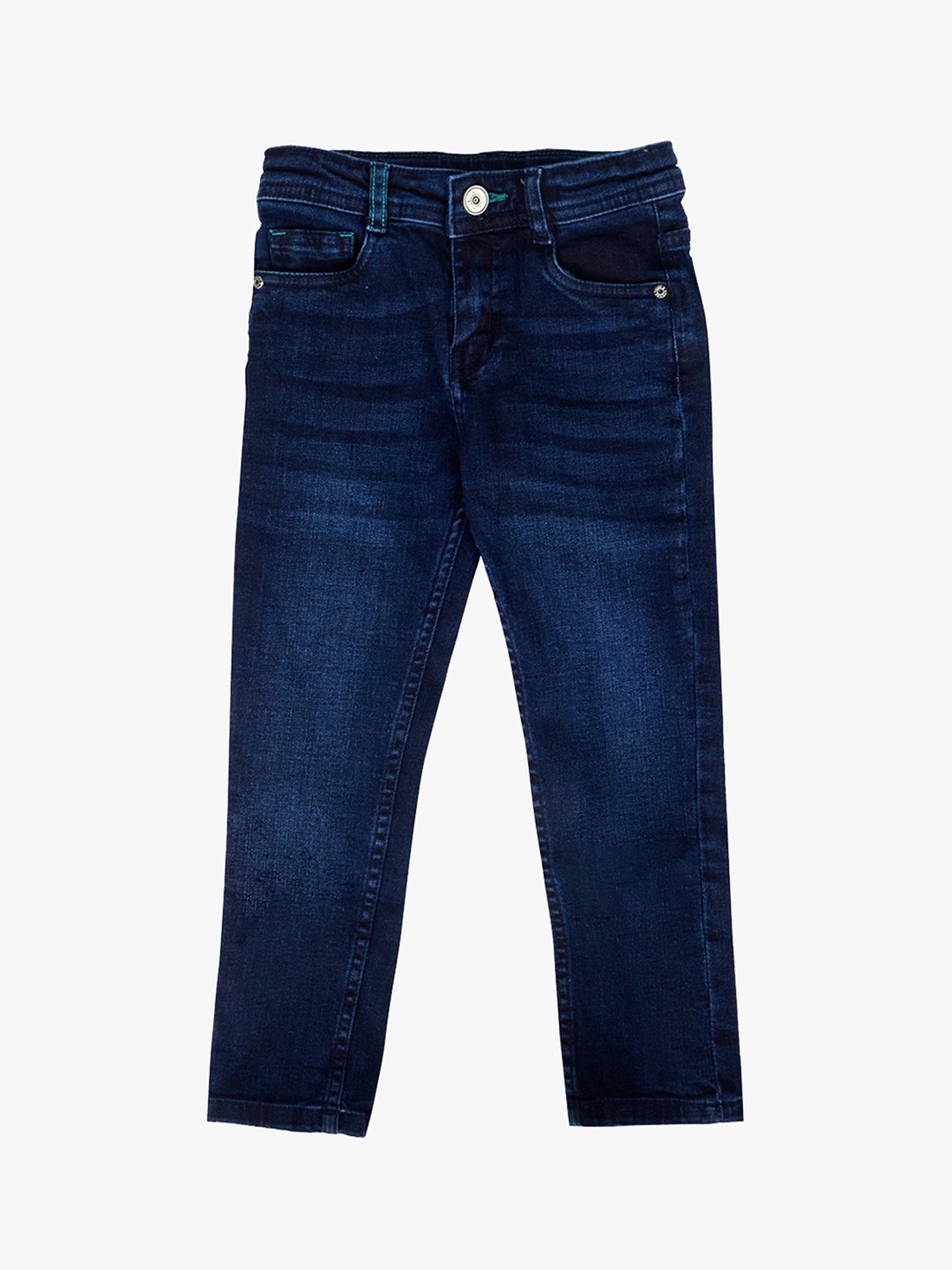 

TALES & STORIES Boys Blue Slim Fit Mid-Rise Clean Look Jeans