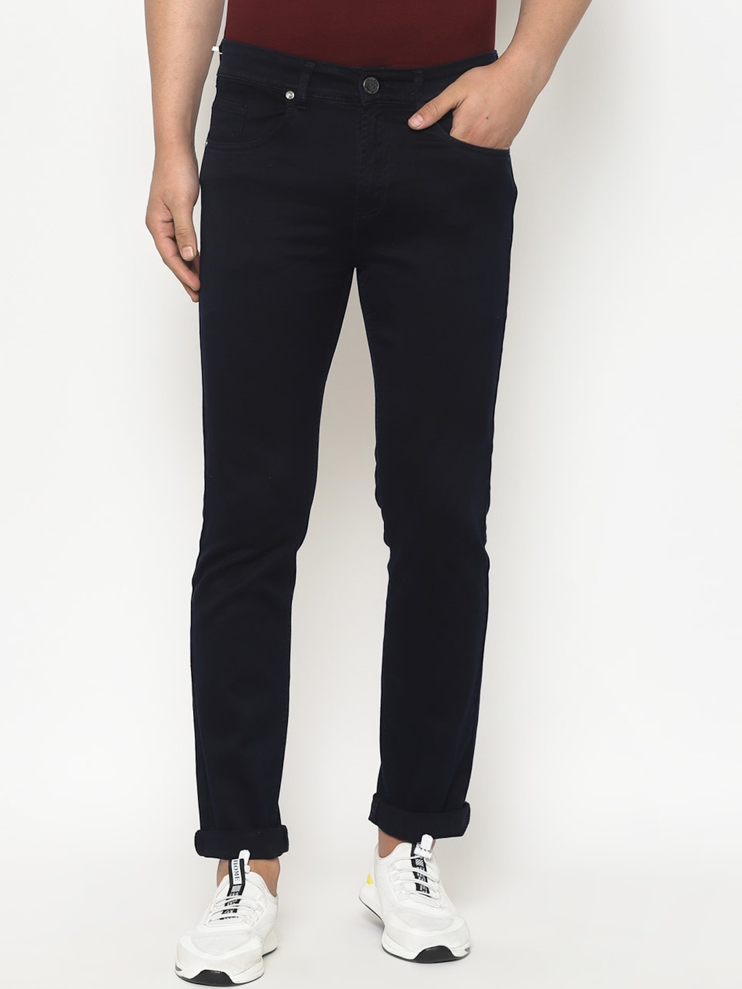 

TNG Men Blue Slim Fit Clean Look Mid Rise Stretchable Jeans