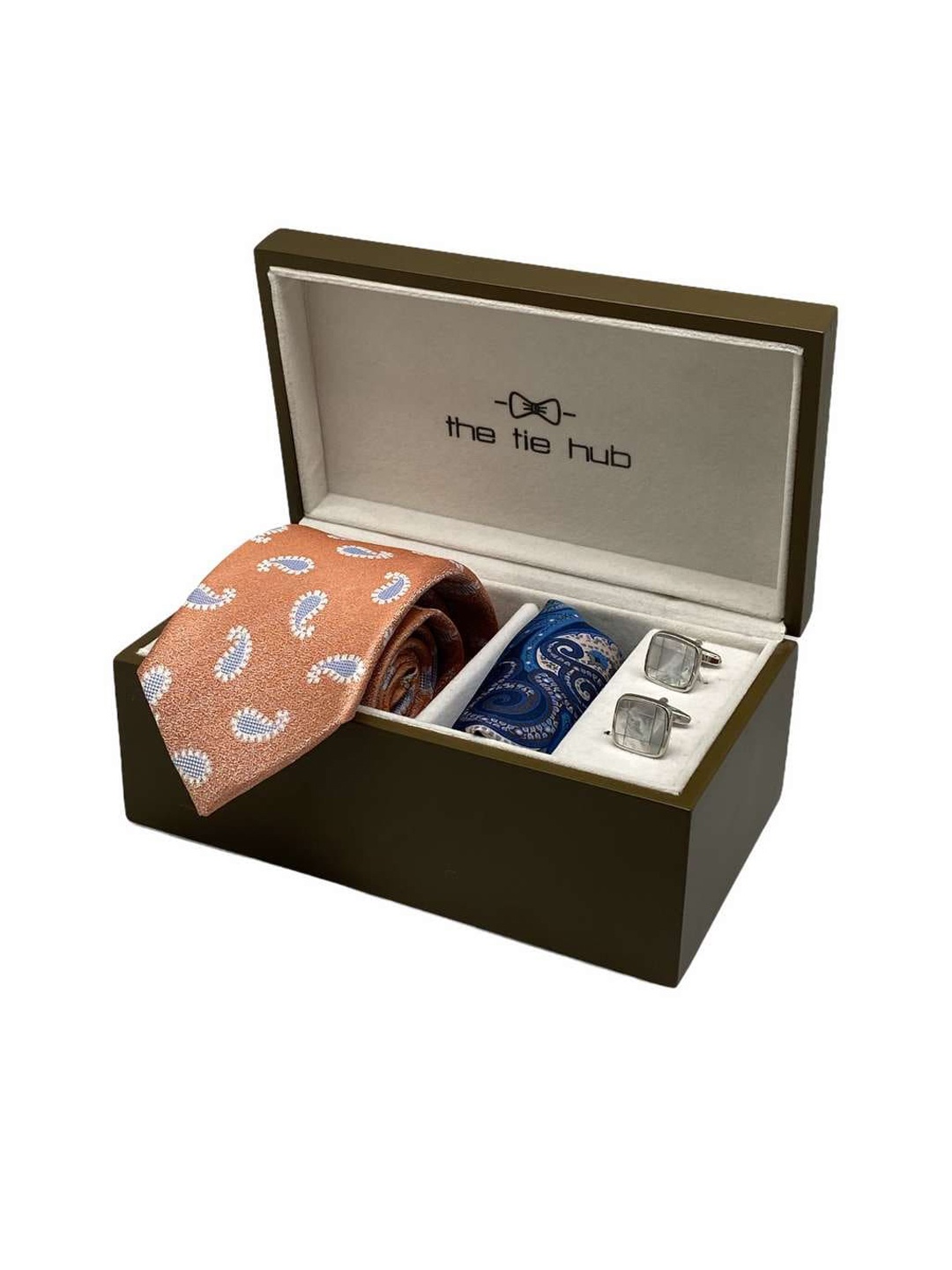 

The Tie Hub Men Accessory Gift Set, Orange