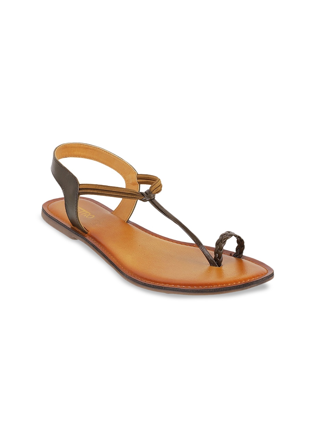 

Metro Women Beige Solid One Toe Flats
