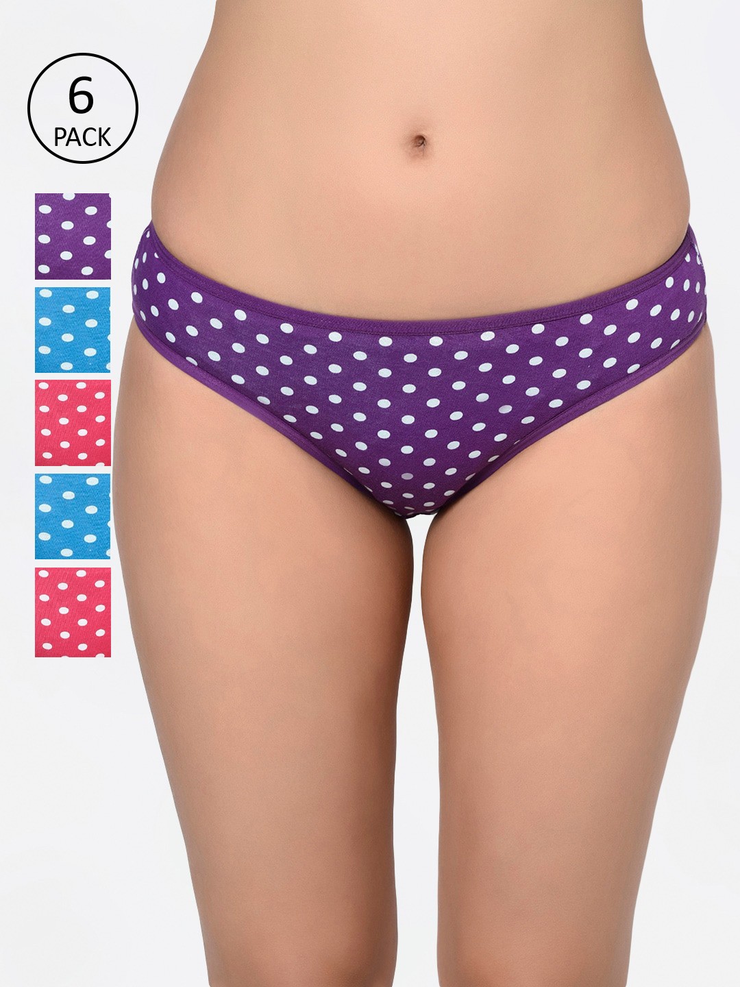 

Bodycare Women Pack Of 6 Assorted Bikini Briefs 4531