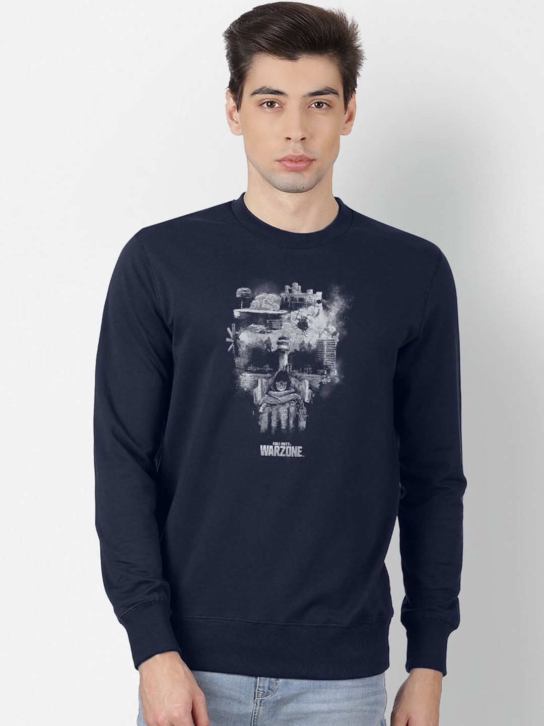 

Free Authority Call Of Duty Print Navy Sweatshirt For Men, Navy blue