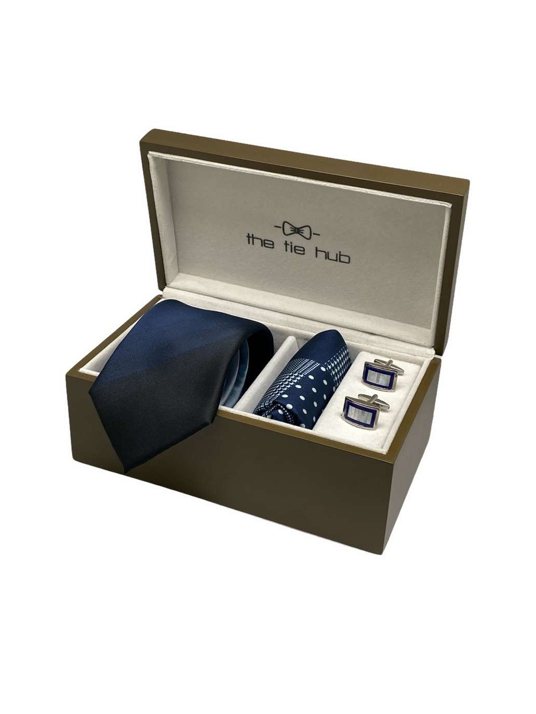 

The Tie Hub Men Multicoloured Accessory Gift Set, Blue