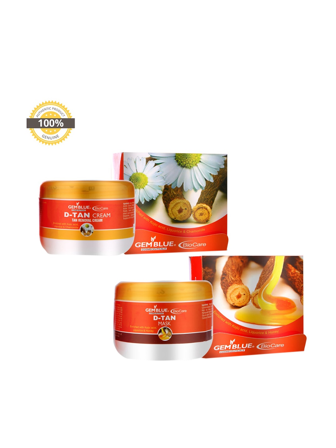 

GEMBLUE BioCare Set of D-Tan Cream & Mask, Orange
