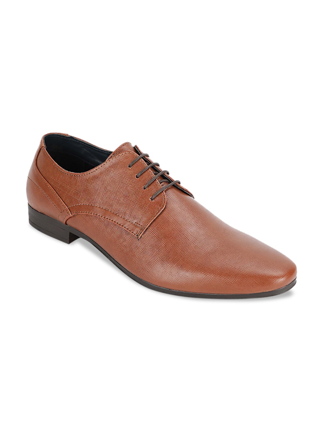 

Bond Street By Red Tape Men Tan Brown Solid Formal Derbys