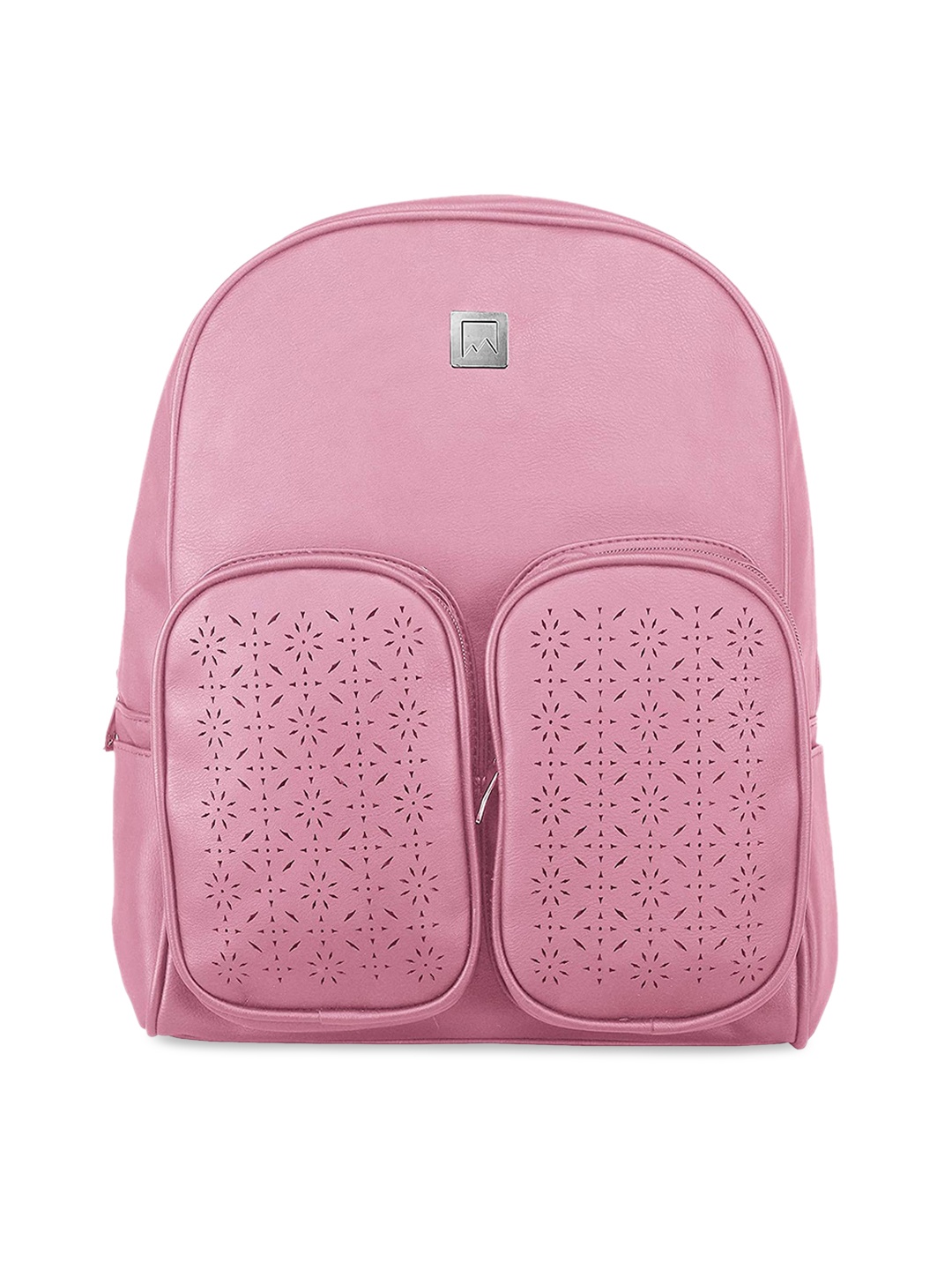 

Mounthood Women Pink Textured Backpack