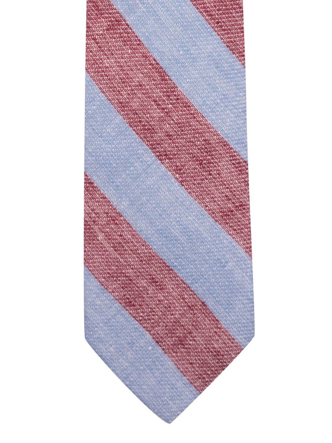 

The Tie Hub Blue & Red Woven Design Skinny Tie