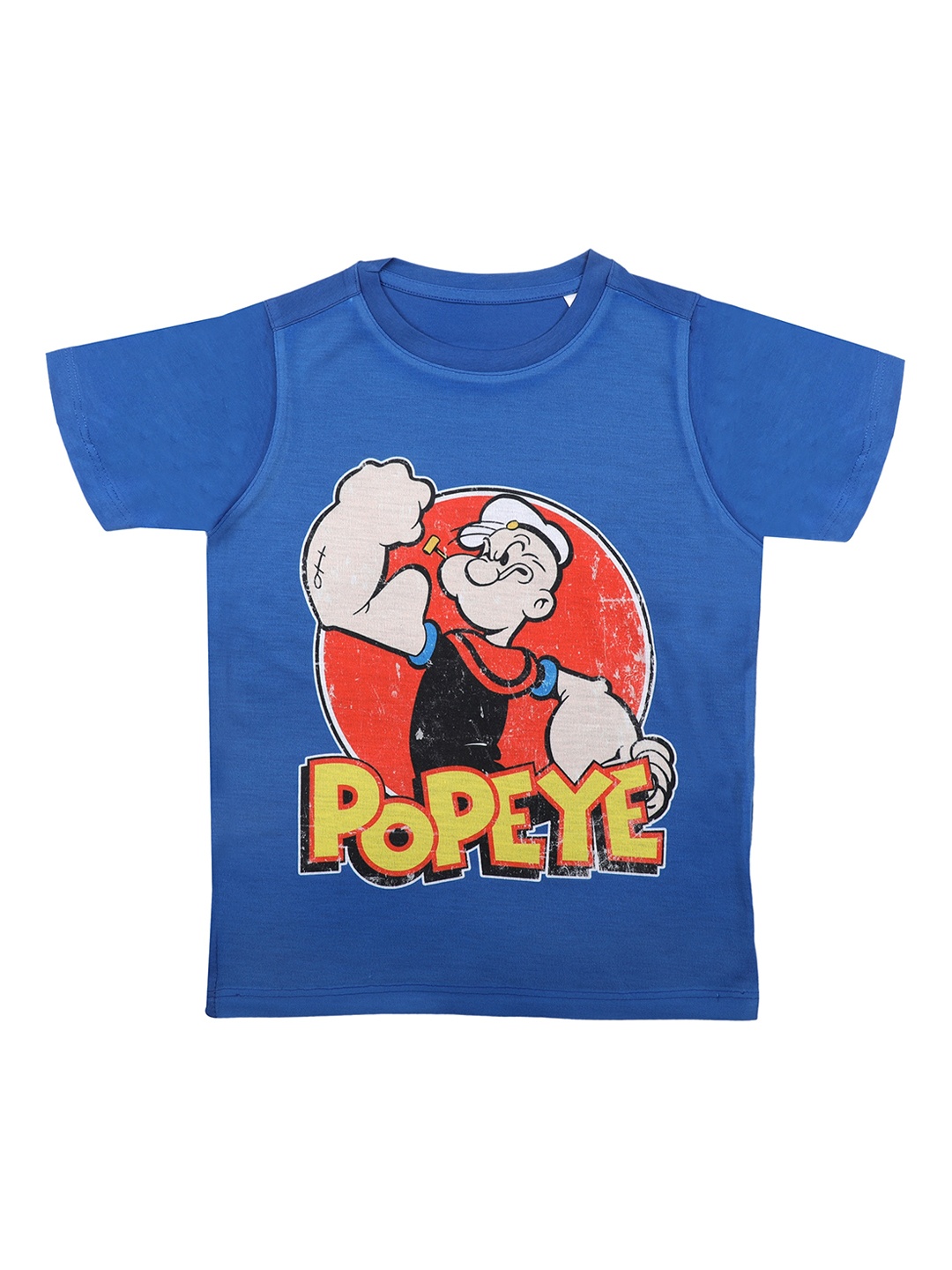 

Popeye Boys Blue Printed Round Neck T-shirt