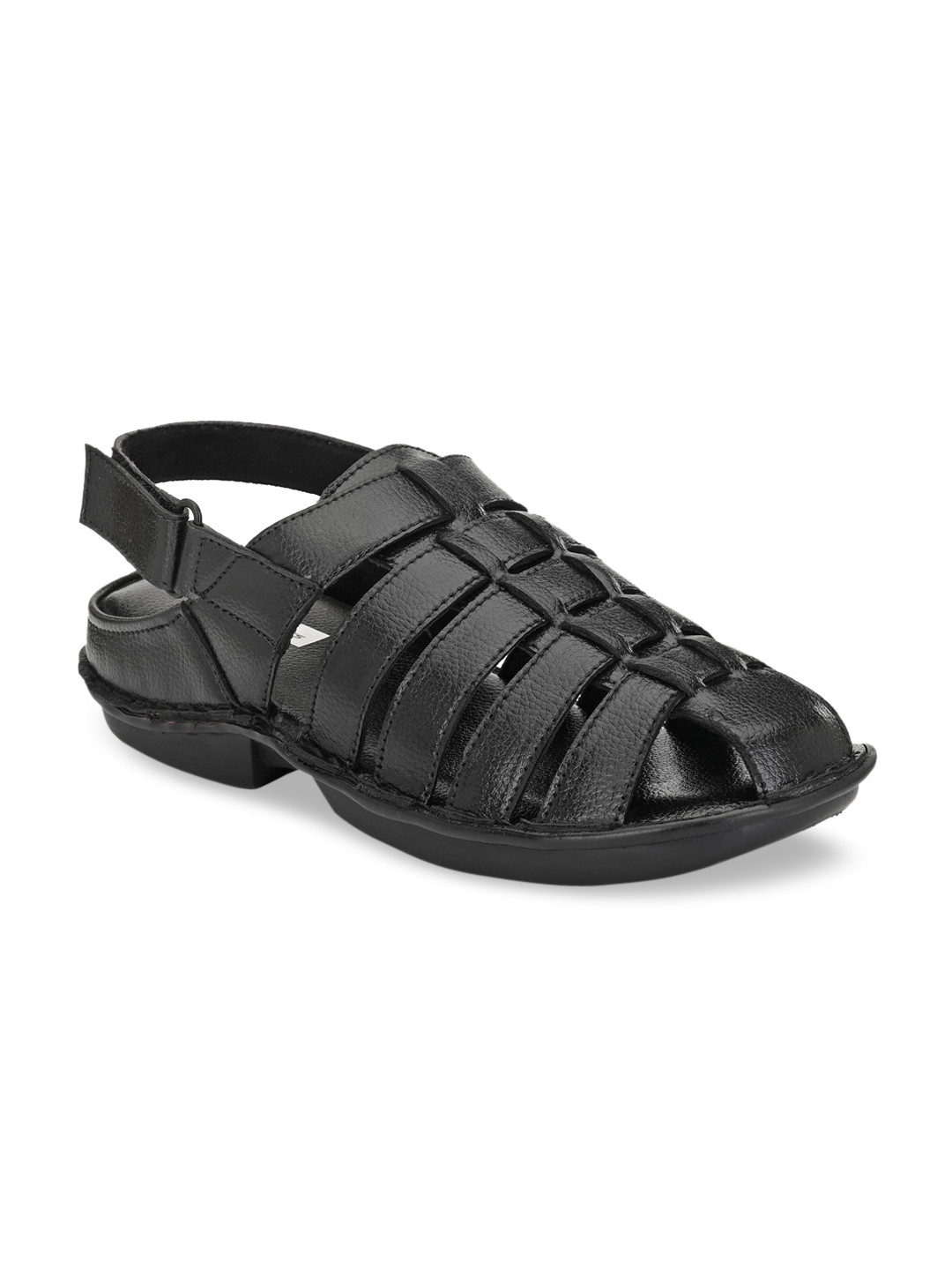 

BUCIK Men Black Fisherman Sandals