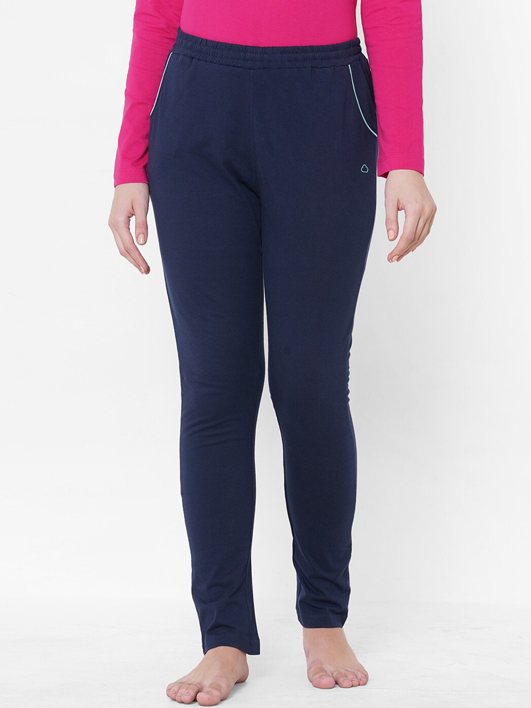 

Sweet Dreams Women Navy Blue Solid Lounge Pants