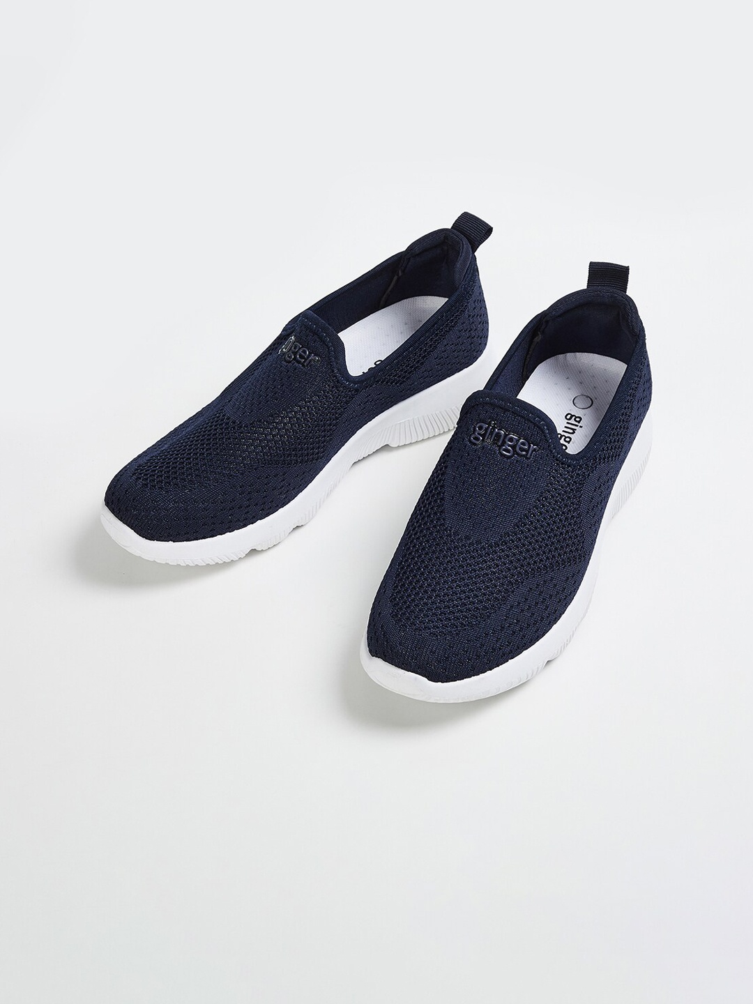 

Ginger by Lifestyle Women Navy Blue Slip-On Sneakers