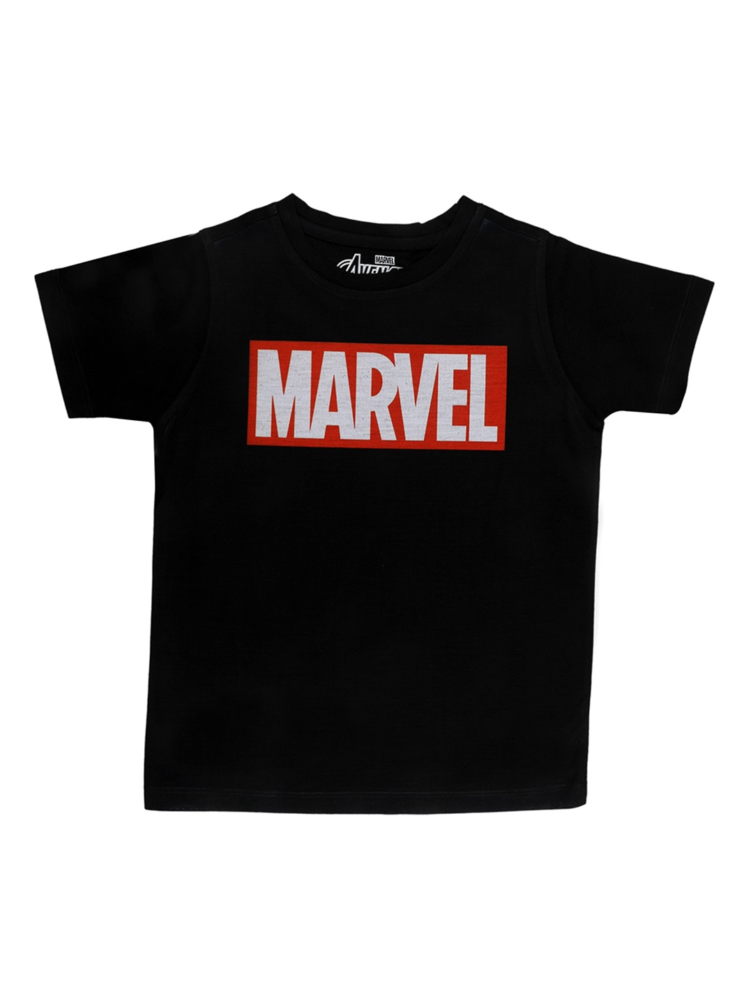 

Marvel Avengers Boys Black Printed Round Neck T-shirt