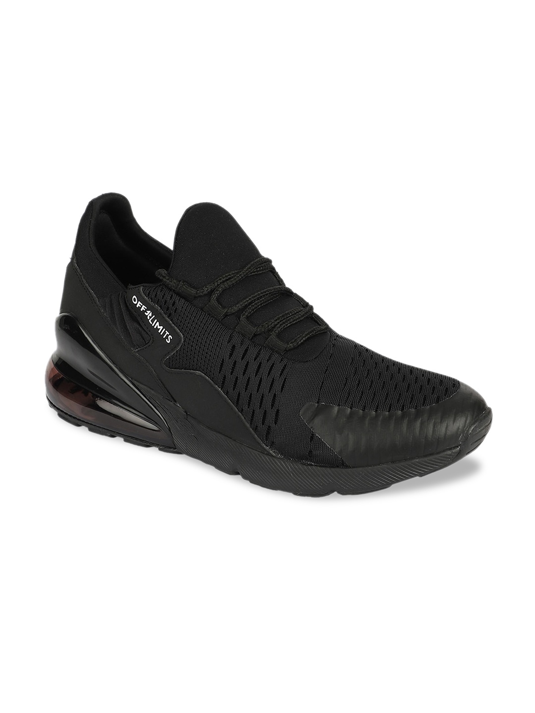 

OFF LIMITS Men Black Mesh Mid-Top Running Shoes