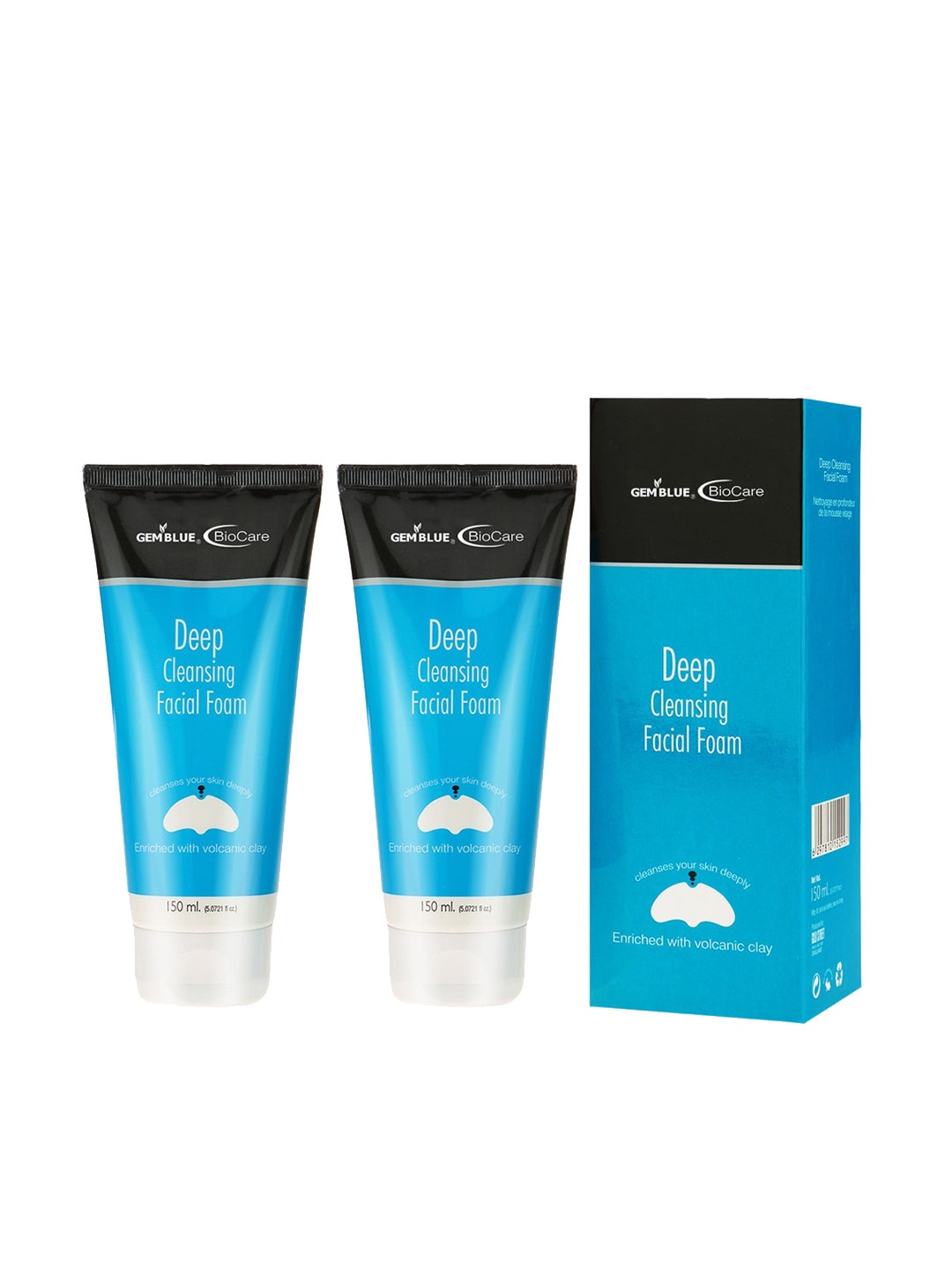 

GEMBLUE BioCare Set of 2 Deep Cleansing Facial Wash, Blue