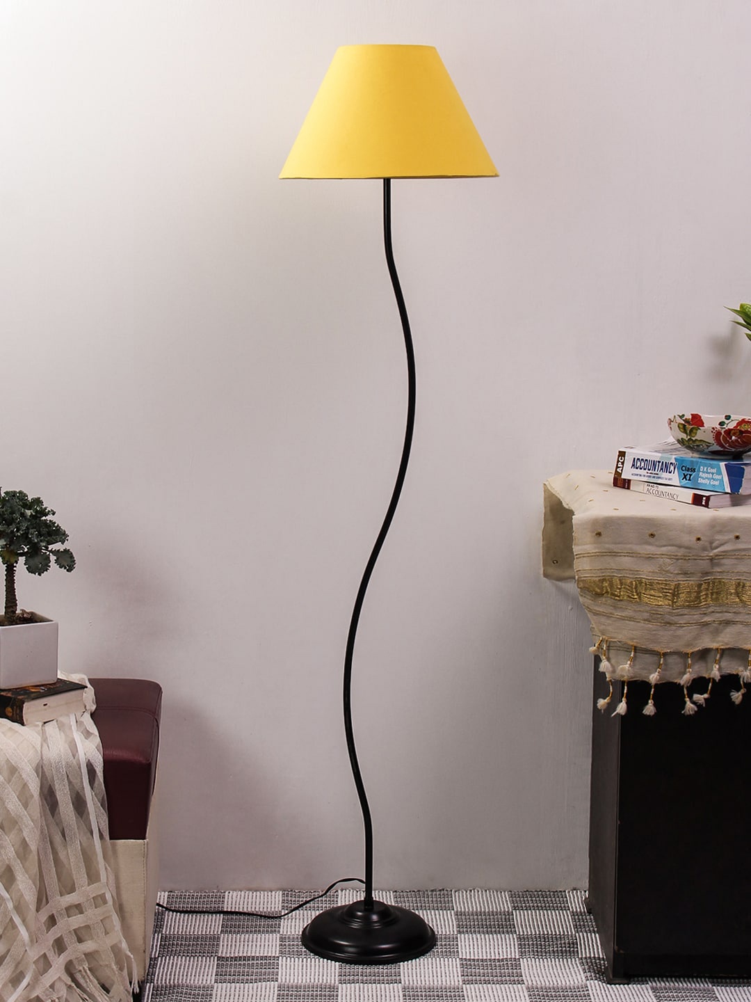 

Devansh Yellow Solid Contemporary Club Lamp