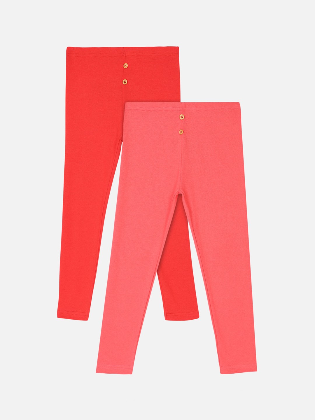 

Bodycare First Girls Red Solid Track Pant Pack of 2