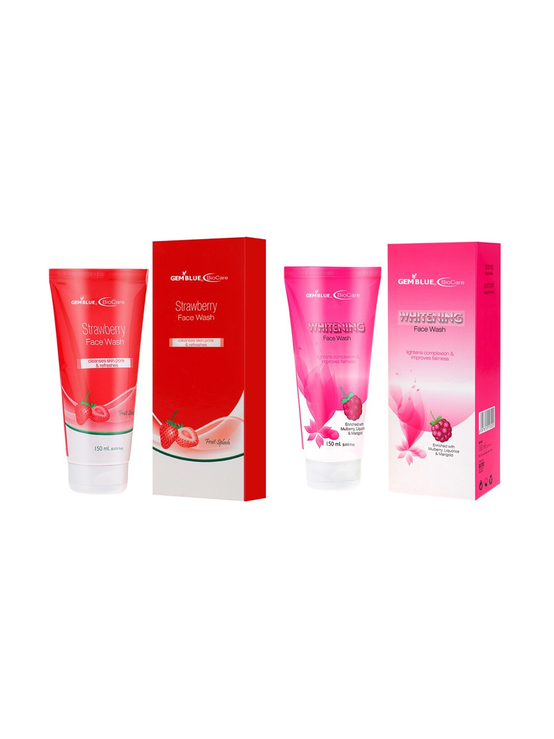 

GEMBLUE BioCare Set of Two Face Washes, Red
